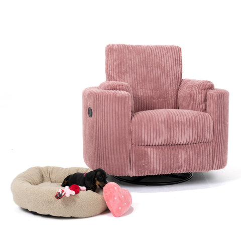 Fluff Mumma Glider Recliner Arm Chair - Blush