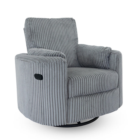 Fluff Mumma Glider Recliner Arm Chair - Grey
