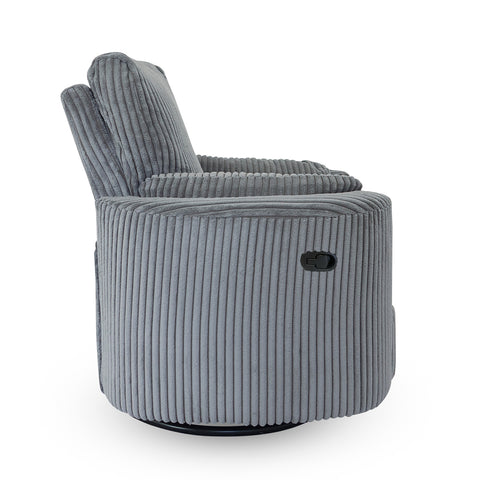 Fluff Mumma Glider Recliner Arm Chair - Grey