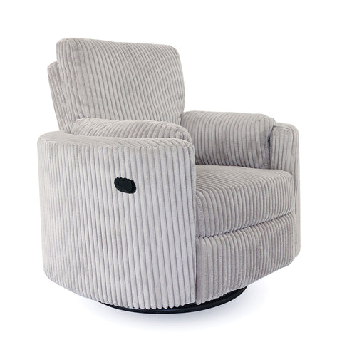 Fluff Mumma Glider Recliner Arm Chair - Light Grey