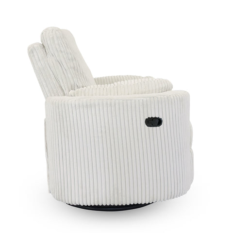 Fluff Mumma Glider Recliner Arm Chair - Off White