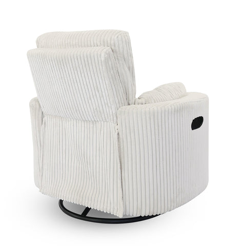 Fluff Mumma Glider Recliner Arm Chair - Off White