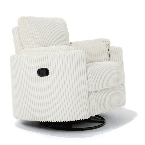 Fluff Mumma Glider Recliner Arm Chair - Off White