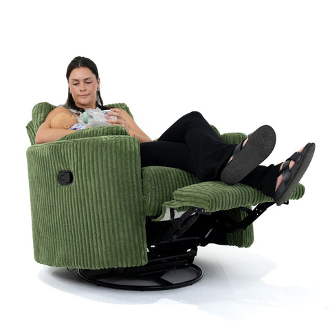 Fluff Mumma Glider Recliner Arm Chair - Sage