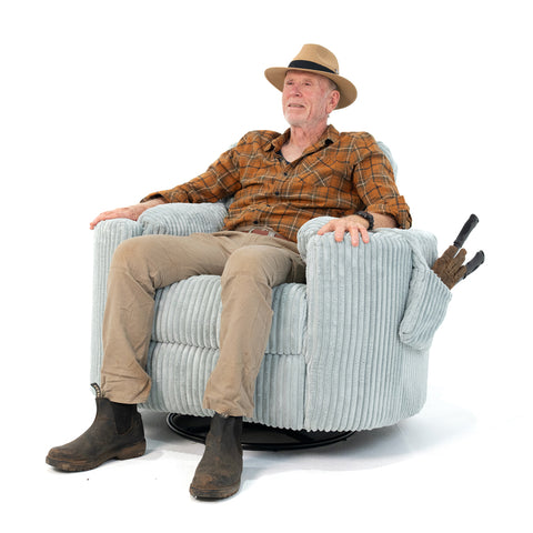Fluff Mumma Glider Recliner Arm Chair - Sea
