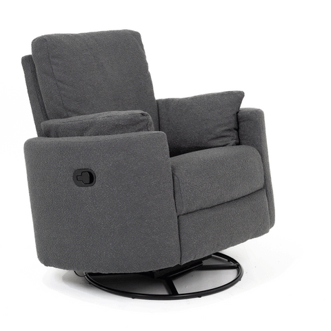 Fluff Mumma Glider Recliner Arm Chair - Steel