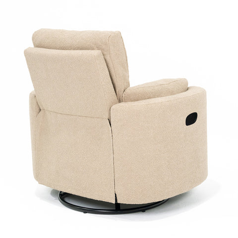 Fluff Mumma Glider Recliner Arm Chair - Biscuit