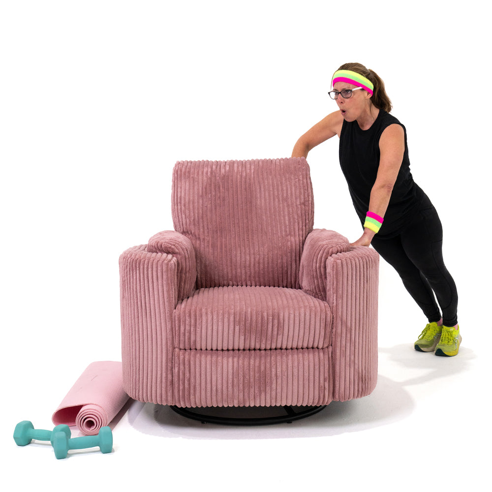 Blush pink recliner sale