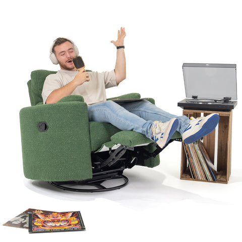 Fluff Mumma Glider Recliner Arm Chair - Forest
