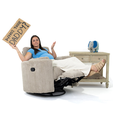 Fluff Mumma Glider Recliner Arm Chair - Fawn