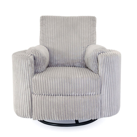 Fluff Mumma Glider Recliner Arm Chair - Light Grey
