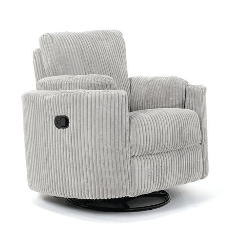 Fluff Mumma Glider Recliner Arm Chair - Light Grey