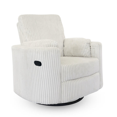 Fluff Mumma Glider Recliner Arm Chair - Off White
