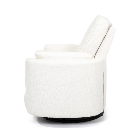 Fluff Mumma Glider Recliner Arm Chair - Snow