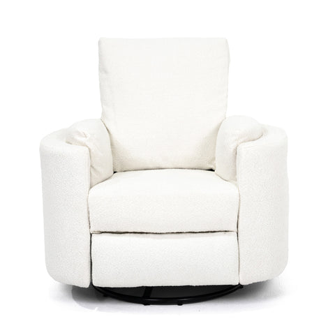 Fluff Mumma Glider Recliner Arm Chair - Snow