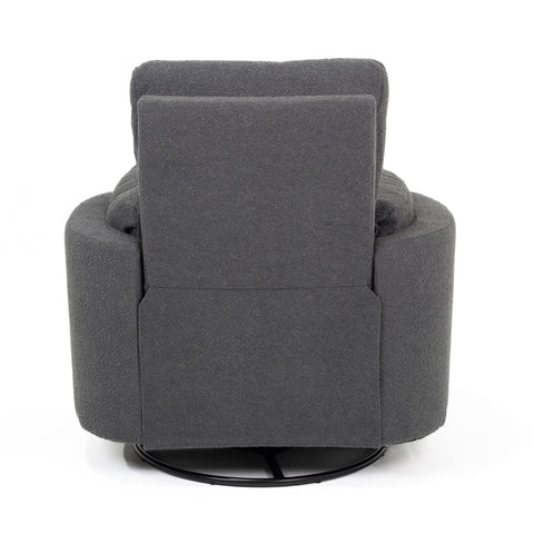 Fluff Mumma Glider Recliner Arm Chair - Steel