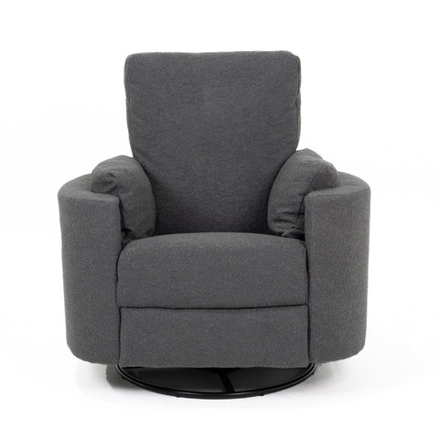 Fluff Mumma Glider Recliner Arm Chair - Steel