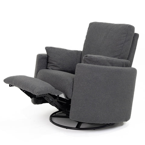 Fluff Mumma Glider Recliner Arm Chair - Steel